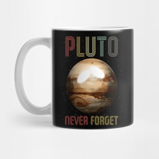 Pluto Never Forget Tshirt Mug